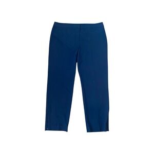 Talbots Heritage Blue Cropped Pants Womens Size 16 Career Casual